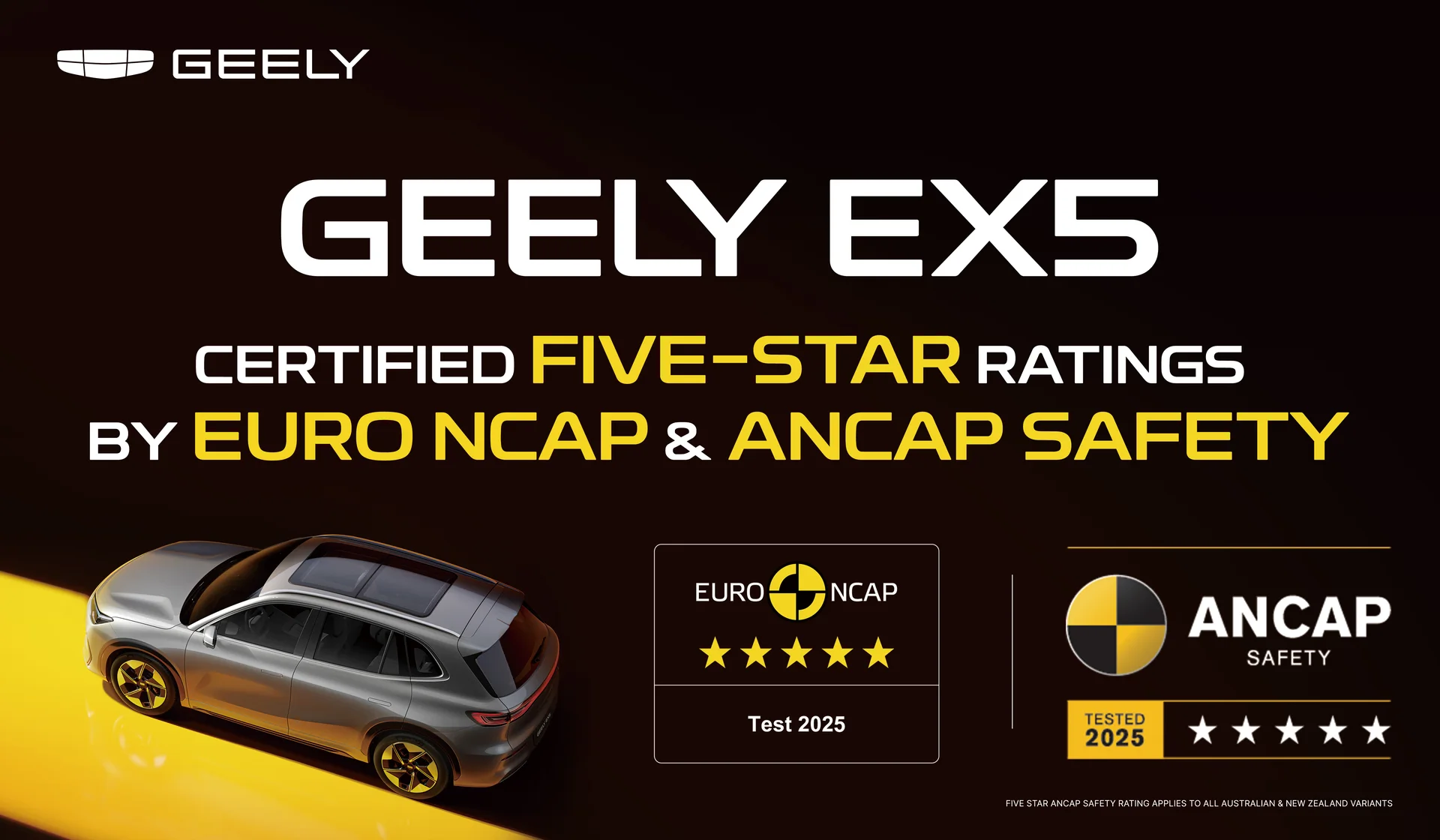Đạt 5 sao Euro NCAP và ANCAP